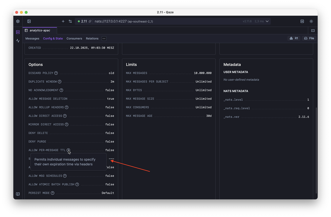 Help Cards in Stream Config & State View